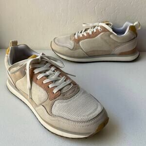 Hoff City Toulouse Trainers Sneakers Women's 10 Suede Mesh Colorblock Neutral